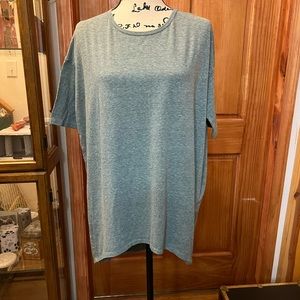 LuLaRoe Irma Tunic Top.  Size S.  Heather Green.